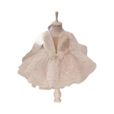 Imagem de Vestido De Festa Tutu Com Lantejoulas Para Meninas, Vestido De Dama De