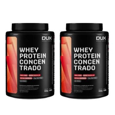 Imagem de Combo 2un Whey DUX Concentrado - Pote 900g Dux Nutrition, Chocolate Br