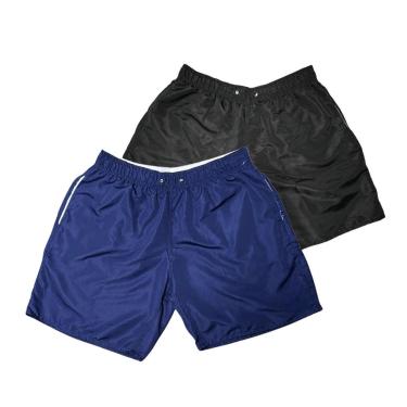 Imagem de Kit 2 Shorts Bermuda Masculinos Plus Size em Tactel Liso com Bolsos-Feminino