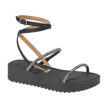 Imagem de Sandália Feminina Flatform Vizzano Tratorada Tira Strass-Feminino