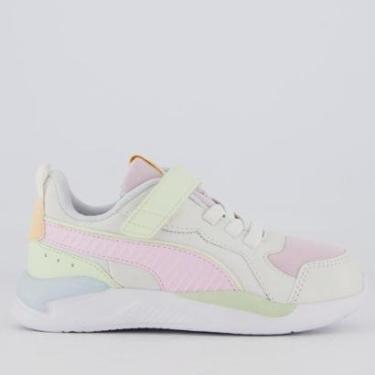 Imagem de Tênis Puma X-Ray AC PS BDP Juvenil Rosa e Branco-Feminino