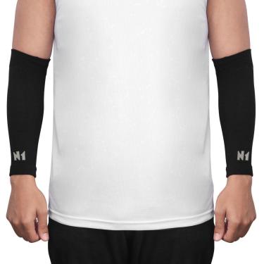 Imagem de Manguito Curto Profissional N1 Vôlei Ciclismo Corrida Preto-Unissex