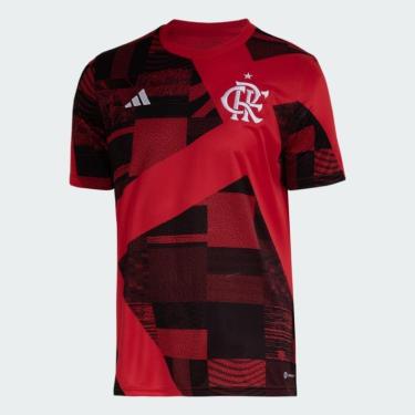 Imagem de Camisa Pré-Jogo CR Flamengo - adidas HS5204-Masculino