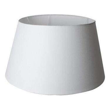 Imagem de Cúpula de Abajur 30x25x40cm Grande de Tecido Algodão Soquete Nacional 