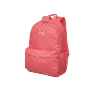 Imagem de Mochila Feminina Masculina Escolar Notebook Costas CocaCola Flat Vermelha-Unissex