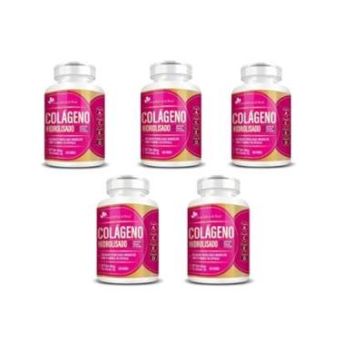 Imagem de Kit 5 Colágeno Hidrolisado 400mg + Vitaminas A C E D 5x60 cps Flora Nativa-Unissex