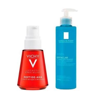 Imagem de La Roche Posay Effaclar e Vichy Liftactiv Kit - Gel de Limpeza Facial + Sérum Facial Kit-Unissex