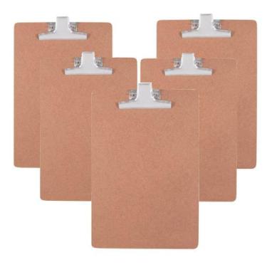 Imagem de Prancheta Ofício Carbrink MDF Prendedor de Metal 5001 C/5