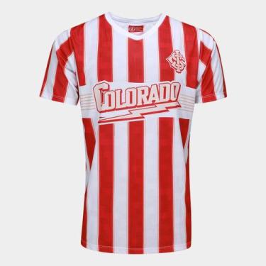 Imagem de Camiseta Internacional Esportiva Masculina - Surf Center, Branco, Verm