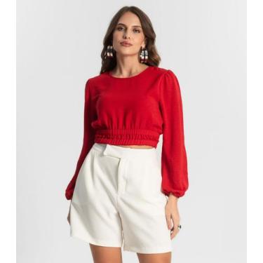 Imagem de Blusa Feminina Manga Longa Endless Vermelho, M, Vermelho
