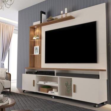 Imagem de Estante para TV e Home Theater Ripado para TV até 65 Polegadas com LED