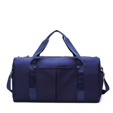 Imagem de Bolsa Mala de Mão para Viagem e Academia 42x21x21 com Alça Transversal e Zíper Tipo Mala de Bordo Azul OEM