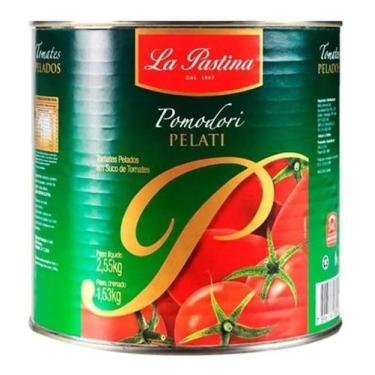 Imagem de Tomate Pelado Pomodori Pelati La Pastina Lata 2,5kg P/ Molho - Congrat