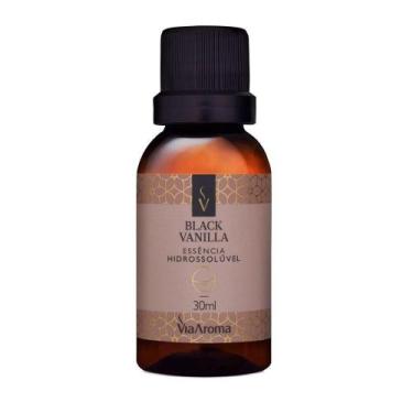 Imagem de Essência Hidrossolúvel Black Vanilla Via Aroma - 30ml - Aromatizante p