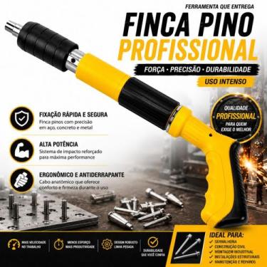 Imagem de Pinador Profissional Pistola De Pino Fixação Direta Profissional 5 Nív