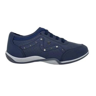 Imagem de Tênis Feminino Kolosh c3683 sapatênis casual strass marinho, Azul, Mar