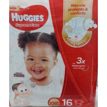 Imagem de Fralda descartável infantil bebê huggies supre care  xxg 16/unidades