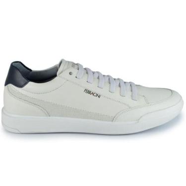 Imagem de Sapatênis Masculino Ferracini Star Couro 1056, 42, Branco
