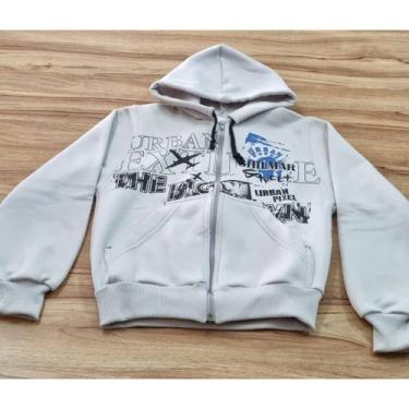 Imagem de Jaqueta Masculina Infantil Inverno Cinza Aviação 8 - Anderson Atacado,