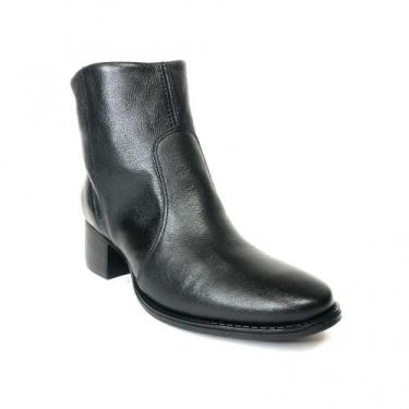 Imagem de Bota newborn couro cano curto feminina 4913 - NEW BORN, Preto, 37