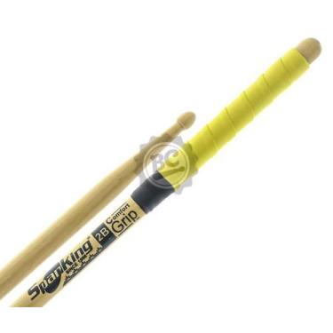 Imagem de Baqueta Spanking Comfort Grip 2B Amarela com cabo emborrachado mais pe