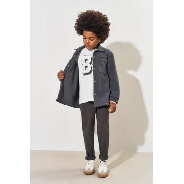Imagem de Jaqueta Infantil Menino Oversized Soft Chumbo CTV - Catavento, Chumbo,