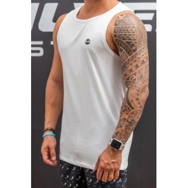 Imagem de Camiseta Regata Básica Branca Adriano Silver (P ao EXGG), P