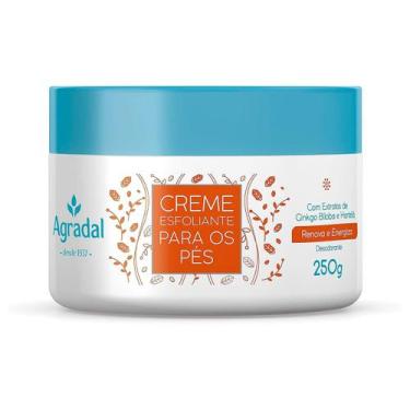 Imagem de Creme Esfoliante Para Pés Extrato Ginkgo Biloba Agradal 250g