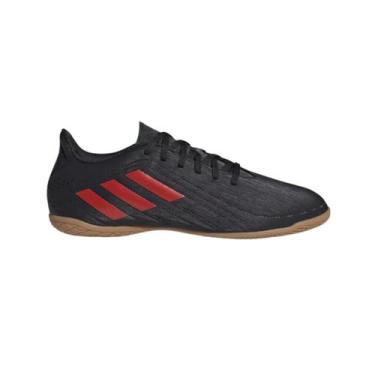 Imagem de Chuteira Masculina Indoor Adidas Preto E Vermelho, Preto, Vermelho, 43