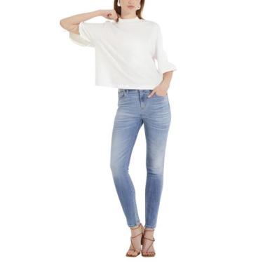 Imagem de Calça Jeans Feminina Cigarrete Marisa Forum, Jeans claro, 44