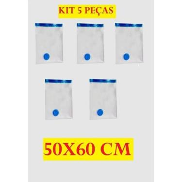 Imagem de KIT 5 Sacos Ou Bomba Tomada 110V Para Embalar Á Vácuo Para Organização