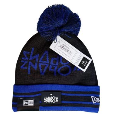 Imagem de Touca Gorro New Era Mc Laren Shadow Lã Tamanho Único Preto e Azul Design Exclusivo Unissex
