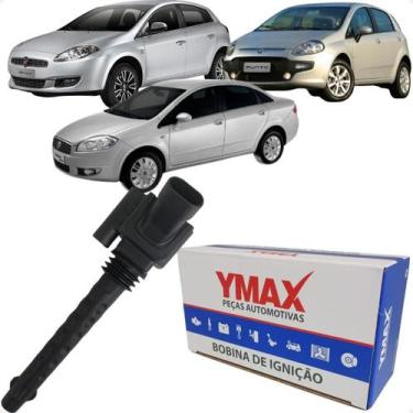 Imagem de Bobina Ignição Bravo Linea Punto 1.4 16v T-Jet Turbo Gasolina - YMAX