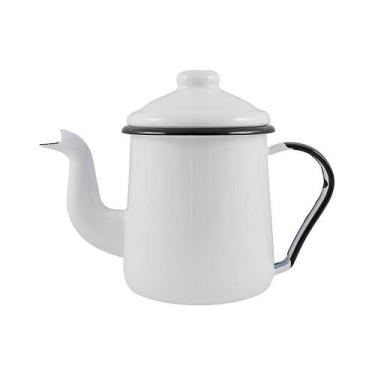 Imagem de Cafeteira Tradicional Esmaltada Branco 1,1 L Ewel