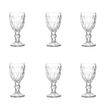 Imagem de Conjunto De Taças De Vidro Para Licor 6 Peças 65 Ml Diamonds Lyor