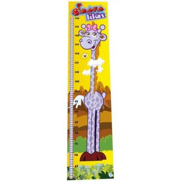 Imagem de Régua de medida girafa lilás em madeira - simque - 390, U