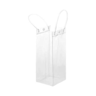 Imagem de Bolsas Transparentes De PVC Macio Para Presentes Com Alça, Embalagem D