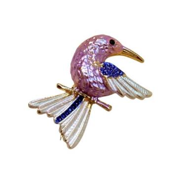 Imagem de Broche Beija-Flor Colorido - - Pistache Acessórios, Rosa, Único