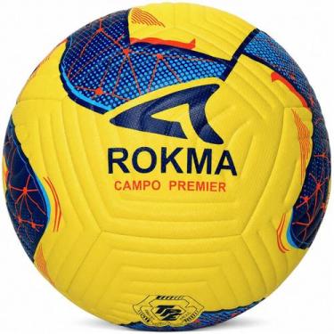 Imagem de Bola Campo Rokma Premier Oficial Jogo, Amarelo