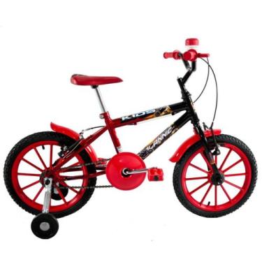 Imagem de Bicicleta Infantil Aro 16 Kids cor Vermelha com Preto - Dalannio Bike