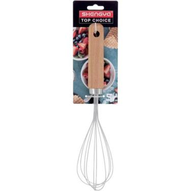 Imagem de Batedor de Ovos e Massas Fouet de Inox Para Pão Bolo Cremes - NH