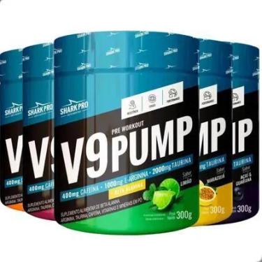 Imagem de PRÉ TREINO V9 SHARK 300G Energia Máxima e Foco Aprimorado para Treinos