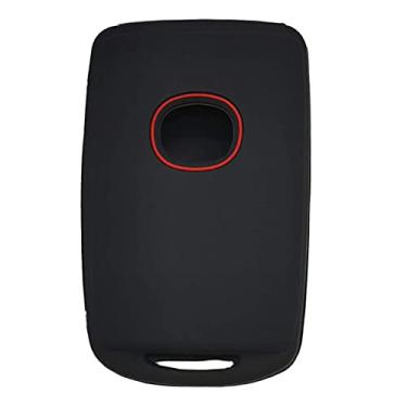 Imagem de WSWJDW Porta-chaves com controle remoto para carro e proteção de borracha de silicone para carro Capa porta-chaves Porta-chaves Bolsa com anel, apto para Mazda CX30 CX5, modelo preto 2