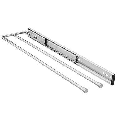 Imagem de Porta Pano Duplo Inox com Corrediça Telescópica Galvanizada Masutti Copat 4651-90 x 35 x 420 mm