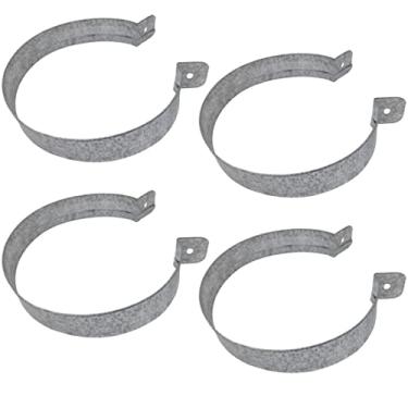 Imagem de 4 Abraçadeira 7" Polegadas Duto De Churrasqueira Galvanizada