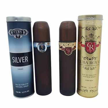 Imagem de Perfume Cuba Silver Masculino + Cuba Royal Importados 100 ml