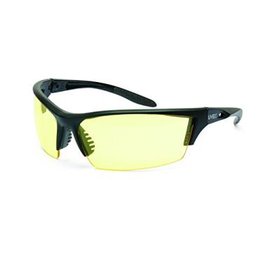 Imagem de Óculos de segurança UVEX da Honeywell S2822XP Série Instinct com armação preta fosca, lente âmbar e revestimento Uvextreme Plus AF