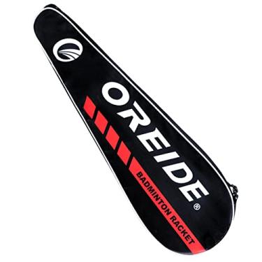 Imagem de Fancyes Capa de raquete de badminton bolsa pá para transporte petecas porta raquete para mulheres unissex tênis esportes ao ar livre, VERMELHO