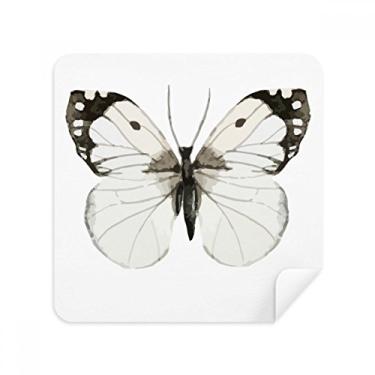 Imagem de Borboleta com asas brancas escuras, tecido de camurça, 2 unidades