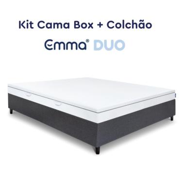 Imagem de Kit Colchão + Cama Box Emma Duo Queen (158x198cm)